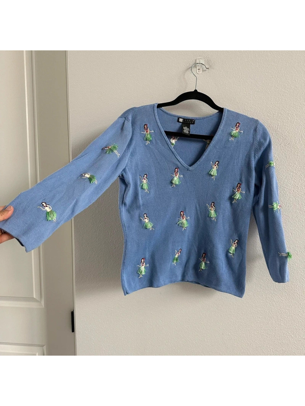 Vintage 90s Carole little hula girls top